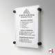 Wall-Mounted Poster Panel Kit (Modern Side Grip Supports & Easy-Access Poster Pocket, Portrait & Landscape)