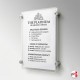 Wall-Mounted Poster Panel Kit (Modern Side Grip Supports & Easy-Access Poster Pocket, Portrait & Landscape)