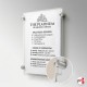 Wall-Mounted Poster Panel Kit (Modern Side Grip Supports & Easy-Access Poster Pocket, Portrait & Landscape)