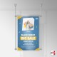 A1 Ceiling Rod Display System (Complete Ceiling Fittings & Poster Pocket Set, Portrait & Landscape)