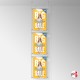 A2 Ceiling Rod Display System (Complete Ceiling Fittings & Poster Pocket Set, Portrait & Landscape)