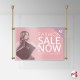 A2 Ceiling Rod Display System (Complete Ceiling Fittings & Poster Pocket Set, Portrait & Landscape)