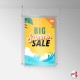 A0 Ceiling Rod Display System (Complete Ceiling Fittings & Poster Pocket Set, Portrait & Landscape)