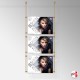 A3 Ceiling Rod Display System (Complete Ceiling Fittings & Poster Pocket Set, Portrait & Landscape)