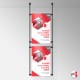 A4 Ready-made Rod Set, Ceiling Fittings & Poster Pockets (Portrait & Landscape)