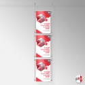 A4 Ceiling Rod Display System (Complete Ceiling Fittings & Poster Pocket Set, Portrait & Landscape)
