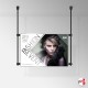 A4 Ready-made Rod Set, Ceiling Fittings & Poster Pockets (Portrait & Landscape)