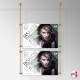 A4 Ready-made Rod Set, Ceiling Fittings & Poster Pockets (Portrait & Landscape)