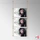A4 Ready-made Rod Set, Ceiling Fittings & Poster Pockets (Portrait & Landscape)