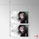 A4 Ready-made Rod Set, Ceiling Fittings & Poster Pockets (Portrait & Landscape)