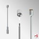 Ceiling-to-Floor Rod Display System, A4 & A3 (Complete Rod Fittings & Poster Pocket Set, Portrait & Landscape)