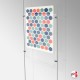 Ceiling-to-Floor Rod Display System, A1 & A0 (Complete Rod Fittings & Poster Pocket Set, Portrait & Landscape)
