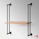 Wall-to-Wall Rod Display Wooden Shelf Kit (Rod Fittings Only, No Shelves!)
