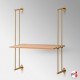 Wall-to-Wall Rod Display Wooden Shelf Kit (Rod Fittings Only, No Shelves!)