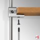Wall-to-Wall Rod Display Wooden Shelf (Suspended Rod System & Shelves of Various Styles)