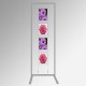 Display Panel Stand A4, Silver (x4)