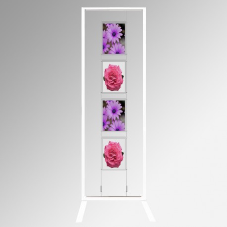 Display Panel Stand A4, White (x4)