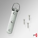 Strap Hanger Heavy Duty Picture Frame D-Ring 3 Hole Inc. Screws (Pack of 4) NI