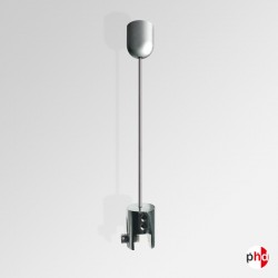 Ceiling Cable & Panel Clamp Set, For Suspended Screens Signage Banners Wood & Glass Sheets