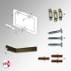 Anti-theft Picture Hanging Kit, Security Frame Hangers & T-Screws Set