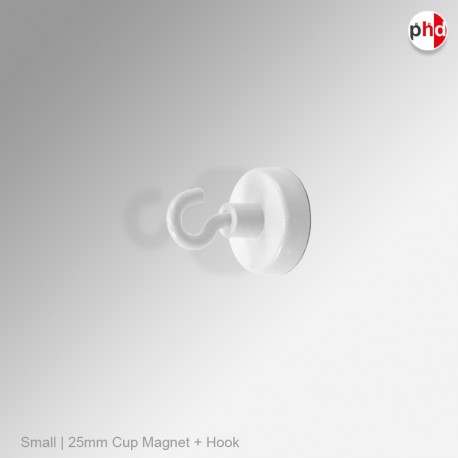 Magnet Hook Hangers, Hang Posters & Banners to Tools & Equipment (Cup Magnets in 3 Sizes)