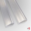 Poster Hangers, Clear Strips x2 for Drawings, Maps, Graphics (30 to 300cm / Transparent)