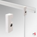 Hanging Rod Security Hood, Anti-theft Fitting for 4mm Steel Rods (J Rail & C Rail)