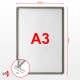 A3 Dual-sided Poster Stand, Multi-position Back to Back Display (Silver & Red)