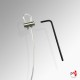'Double-loop' Plant Hanging Kit, Clear Perlon Cord or Steel Cable & Wall Hook