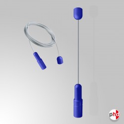 Ceiling to Floor Display Cables, Blue Color (Ideal for Window Advertising)