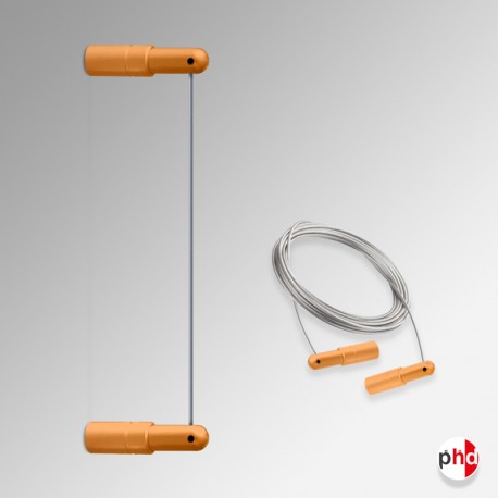 Wall to Wall Display Cables, Orange Color (Ideal for Advertising & Art Hanging)