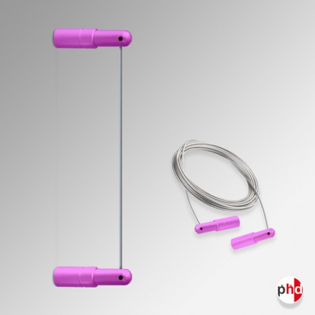 Wall to Wall Display Cables, Pink Color (Ideal for Advertising & Art Hanging)