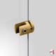 Cable Panel Support Single, Gold/Brass Finish (4MM, Vertical-grip Clamp)