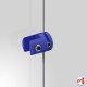 Cable Panel Support Single, Blue Color (4MM, Vertical-grip Clamp)
