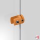 Cable Panel Support Single, Orange Color (4MM, Vertical-grip Clamp)