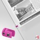 Cable Panel Support Single, Pink Color (4MM, Vertical-grip Clamp)