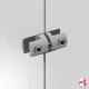 Cable Panel Support Double, Chrome Finishes (4MM, Vertical-grip Dual-sided Clamp)