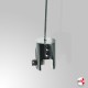 Ceiling Cable Panel Clamp, Chrome Finish (8MM Gripper)