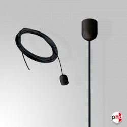 Ceiling Mounted Display Cable, All Black Coated (Ideal for Retail Advertising)