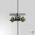 Cable Shelf Support Double, Chrome Finish (6MM 8MM 10MM Horizontal-grip)