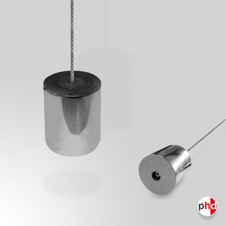 Wire Hanging Weight, Chrome Finish (600g, Suspended Cable Fitting)