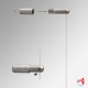 Transparent Wall to Wall Display Cord, Chrome Finish (Ideal for Advertising & Art Hanging)