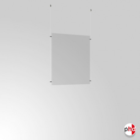 A0 Ready-made Clear Cord Set, Ceiling Fittings & Poster Pockets (Portrait & Landscape)