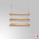 Wood Shelf Cable Hanger Set, Fittings Only (No Shelving Boards)