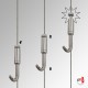 Cable & Rug Clamp Hanging Set, Wall & Ceiling Mounted (Fixed Hanger)