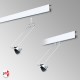LED Lighting Armature, Modern Gallery Picture Rail Light (50cm, White)