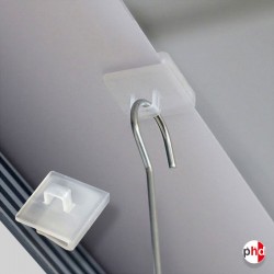 Ceiling Gridwork Signage Hanger, Grid Clip & Hook Kit (Pack of 2)