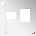 A0 Ready-made Rod Set, Wall Fittings & Poster Pockets (Portrait & Landscape)