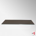 Taupe Color Floating Glass Shelf, All Surfaces (6mm Shelving Board)