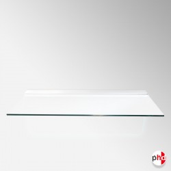 White Color Floating Glass Shelf, All Surfaces (6mm Shelving Board)
